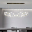 GobekUsa Crystal Chandelier Pendant Light for Living Room Dining Room Ceiling Lighting
