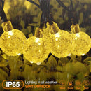GobekUsa Crystal Ball Solar Fairy Lights for Outdoor Garden Christmas Wedding Decor