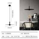 GobekUsa Black Solid Wood Saucer Pendant Lights, LED GU10, Minimalist Design