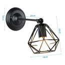 GobekUsa LED Iron Cage Wall Light for Home Bedroom Kitchen Decor