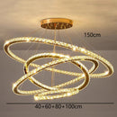 GobekUsa Crystal Chandelier Stair Pendant Lamp Living Room Lighting