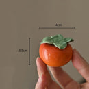 GobekUsa Fruit Sculpture Tea Caddy Home Decor Ornament Strawberries Persimmon Decoration