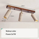 GobekUsa 3-Head LED Ceiling Spotlight for Living Room, Clothing Store - Stone Wood Spot Light