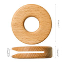 GobekUsa Black Walnut Donuts Bag Clip: Wooden Sealing Clips for Stylish Kitchen Organization