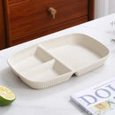 GobekUsa Divided Dish Diet Plate with 3 Compartments, Microwave Safe Dinnerware for Adults