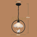 GobekUsa Birdcage LED Chandelier: Modern Resin Pendant Lights for Bedroom, Living Room, and Restaurant