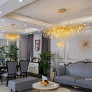 GobekUsa Gold Crystal Tree Branch Chandelier for Dining Living Room Bedroom Decor