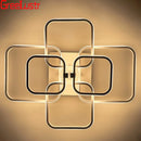 GobekUsa LED Square Chandelier Ceiling Light for Living Room Bedroom