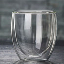 GobekUsa Double Wall Glass Cup for Coffee Milk Juice Tea - High-resistance Drinkware