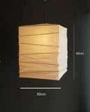 GobekUsa Akari Rice Paper Pendant Lamp for Living Room Bedroom - Wabi Sabi Design