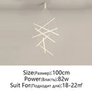 GobekUsa LED Chandelier: Modern Luster Lighting for Stair Hall Bedroom Room Duplex Building