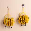GobekUsa Bee Shape Chenille Hand Towel with Wings - Soft Plush Kids Towel