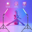 GobekUsa LED Light Wand RGB Stick with Tripod Remote Control Handheld Lamp
