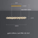 GobekUsa Crystal LED Pendant Lights | Dimmable Ring Hanging Lamp | Modern Luxury Decor Fixtures