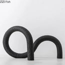 GobekUsa Abstract Twisted Knot Sculpture for Room Aesthetics Decor