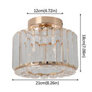 GobekUsa Glass LED Chandelier Ceiling Light Modern Living Dining Room Fixture