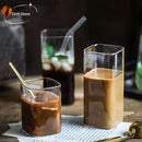 GobekUsa Glass Coffee Tea Mug Handle Drinkware Breakfast Milk Cup Glass Mugs