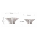 GobekUsa Geometric Fold Ceramic Vase: Abstract Handicraft Sculpture for Home Decoration