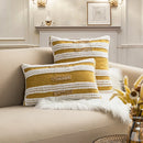 GobekUsa Boho Loop Tufte Embroidered Cushion Cover Moroccan Geometric Decor Pillow