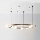 GobekUsa LED Round Chandelier Pendant Light for Ceiling Living Room Bedroom Decor