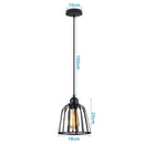 GobekUsa Industrial Black Mini Pendant Light for Dining Room, Bar, and Clothing Store