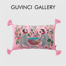 GobekUsa Chinoiserie Velvet Lumbar Pillow Cover 30x50cm