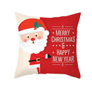 GobekUsa Christmas Santa Elk Pillowcase 45x45cm for Sofa Chair Decor