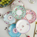 GobekUsa Bone China Flower Tea Cup Set, 180ml, Phnom Penh Afternoon Teacups for Home, Office, Hotel