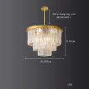 GobekUsa Crystal LED Chandelier: Minimalist Luxury Lighting for Dinning Table