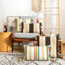 GobekUsa Bohemian Cotton Embroidery Cushion Cover with Tassel for Home Decoration