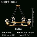 GobekUsa Crystal Chandelier LED Pendant Lights for Modern Nordic Home Decor