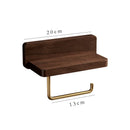 GobekUsa Brass and Wood Toilet Roll Holder & Paper Towel Holder Stand