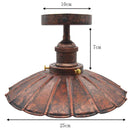 GobekUsa Industrial Flush Mount Light for Home Decor in Bedroom, Kitchen, Living Room