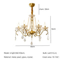 GobekUsa Crystal LED Chandelier Living Room Luxury Lighting E14 Pendant Lamparas