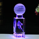 GobekUsa Crystal Lights Basketball Table Lamp for Bed Room Decor