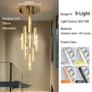 GobekUsa Large Crystal Luxury Chandelier for Living Room Dining Hall Stair Suspension