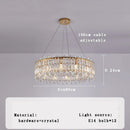 GobekUsa Crystal Pendant Chandelier for Living Room Bedroom - Luxury Hanglamp by Lamparas Lustres
