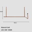 GobekUsa LED Chandelier for Dining Room Bar Kitchen - Minimalist Art Deco Hang Lamp