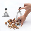 GobekUsa Kitchen Nut Shucker Tool Golden Bell Cover Stainless Steel Shell Breaker Smasher