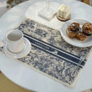 GobekUsa Cotton Linen Place Mat Set - Tableware Cushion for Kitchen Dining