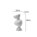 GobekUsa Geometric Abstract Ceramic Vase Skew Furnishing Articles Room Decoration Accessories
