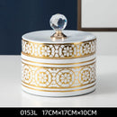 GobekUsa Crystal Ball Ceramic Jewelry Box: Decorative Storage Jar for Home Organization