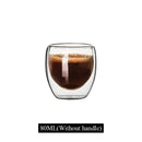GobekUsa Double Wall Borosilicate Glass Mug Heat Resistant Tea Coffee Cup
