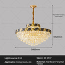 GobekUsa Crystal Chandelier: High-End Luxury Lighting for Living Room, Restaurant & More