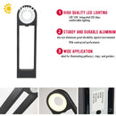 GobekUsa LED Path Light 12W Aluminum Pillar for Outdoor Garden, Pathway, Patio, Driveway