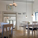GobekUsa Lotus Glass Chandelier PH Pendant Light Classic Nordic Dining Room Bedroom Lamp