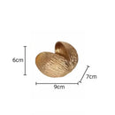 GobekUsa Golden Nut Shell Ornaments Modern Crafts Desk Decoration Artwork Room Aesthetics Decor