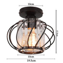 GobekUsa Glass Crystal LED Ceiling Chandelier for Home Decor