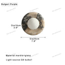 GobekUsa Jade Marble Wall Sconce Lamps: Luxury Light Fixtures for Bedroom, Bathroom, Aisle Decor