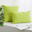 GobekUsa Corduroy Striped Cushion Cover 30-60cm Soft Comfortable Throw Pillow Case Home Decor